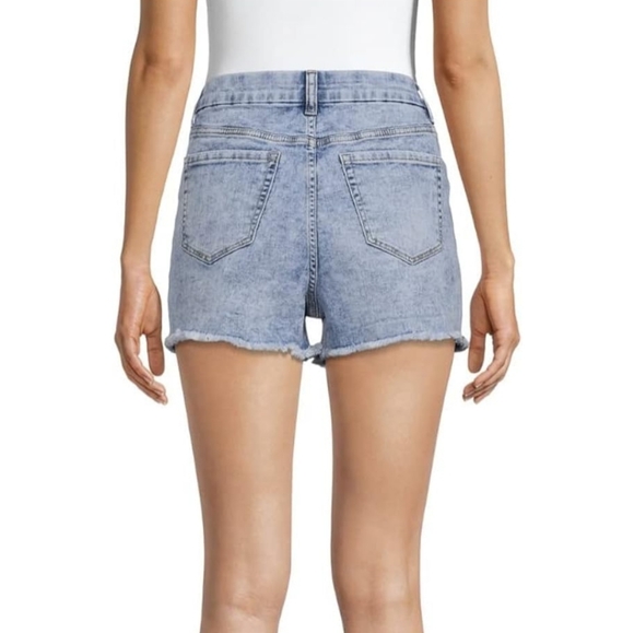 No Boundaries Juniors High-Waisted Distressed Stone Wash Jean Shorts Size 11 🐈 - Picture 9 of 12